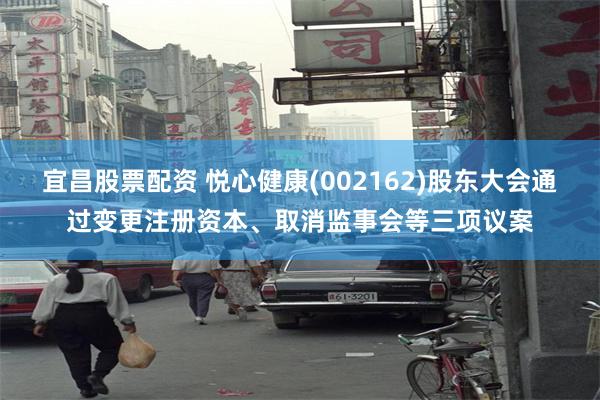 宜昌股票配资 悦心健康(002162)股东大会通过变更注册资本、取消监事会等三项议案