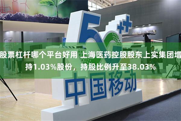 股票杠杆哪个平台好用 上海医药控股股东上实集团增持1.03%股份，持股比例升至38.03%