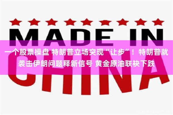 一个股票操盘 特朗普立场突现“让步”！特朗普就袭击伊朗问题释新信号 黄金原油联袂下跌
