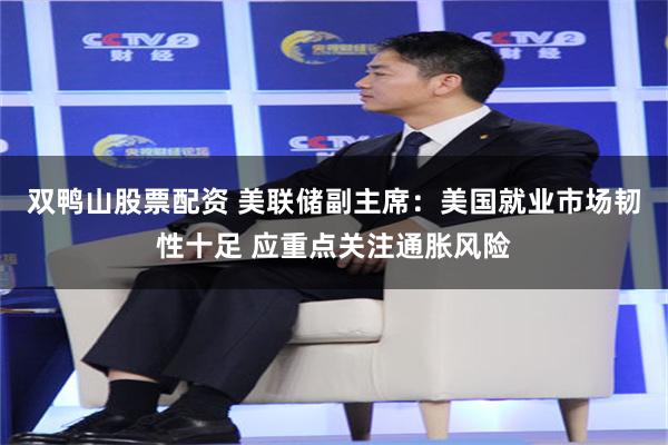双鸭山股票配资 美联储副主席：美国就业市场韧性十足 应重点关注通胀风险