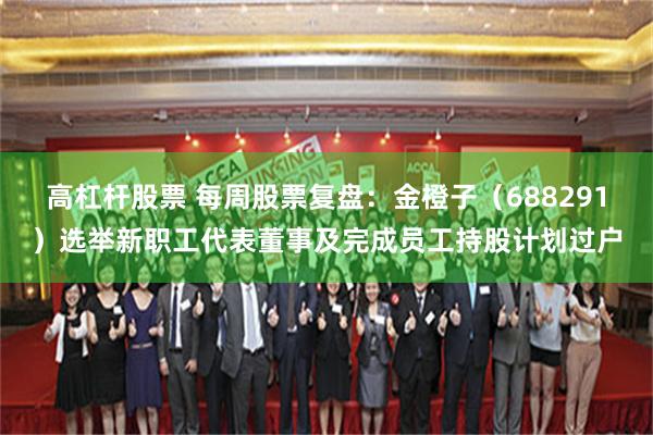 高杠杆股票 每周股票复盘：金橙子（688291）选举新职工代表董事及完成员工持股计划过户