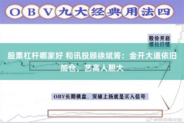 股票杠杆哪家好 和讯投顾徐斌箐：金开大道依旧加仓，艺高人胆大
