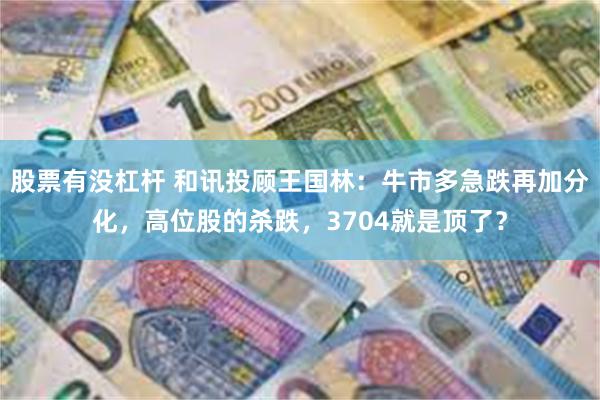 股票有没杠杆 和讯投顾王国林：牛市多急跌再加分化，高位股的杀跌，3704就是顶了？