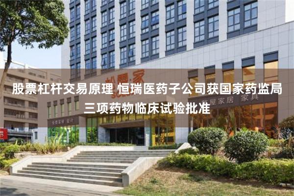 股票杠杆交易原理 恒瑞医药子公司获国家药监局三项药物临床试验批准
