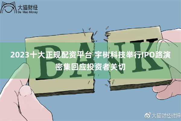 2023十大正规配资平台 宇树科技举行IPO路演密集回应投资者关切