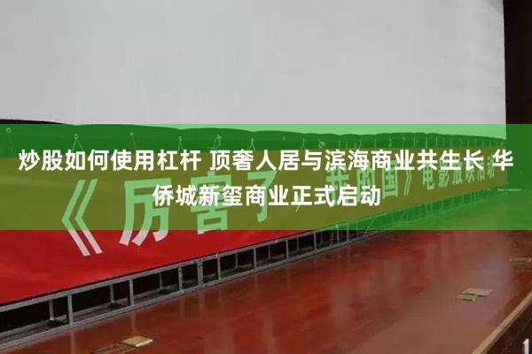 炒股如何使用杠杆 顶奢人居与滨海商业共生长 华侨城新玺商业正式启动