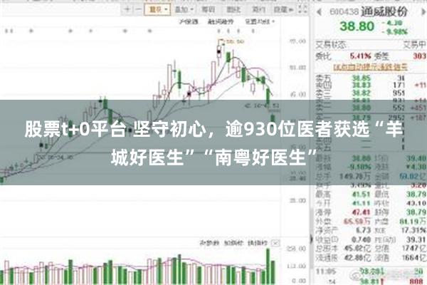 股票t+0平台 坚守初心，逾930位医者获选“羊城好医生”“南粤好医生”